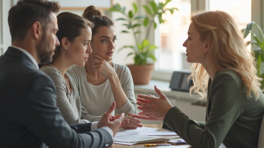 Profissional em conversa de aprendizado de inglês em ambiente de escritório moderno