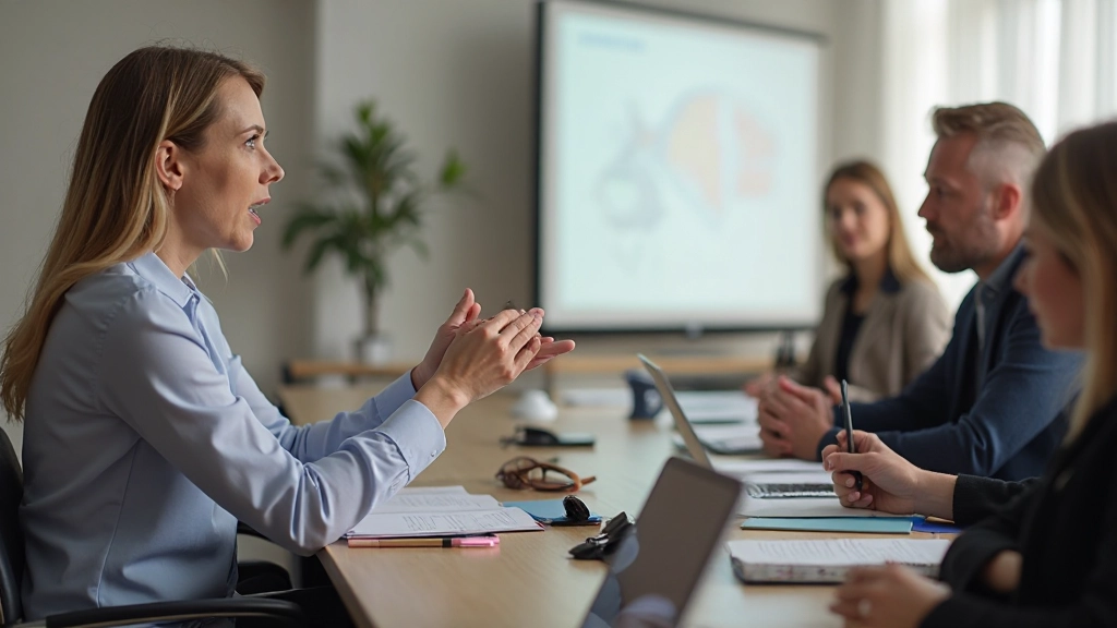 Professor demonstrando técnicas corretas de pronúncia em aula de inglês