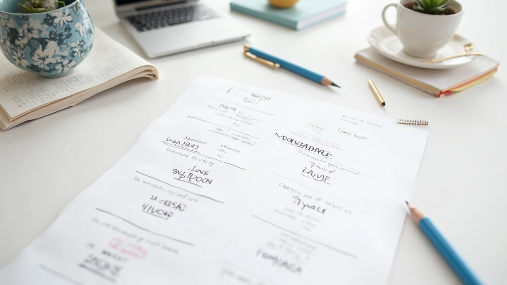 Colagem visual com palavras e expressões em inglês para iniciantes, recursos educacionais