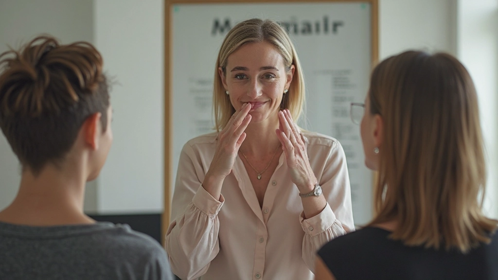 Professor ensinando pronúncia inglesa e sotaque correto para iniciantes