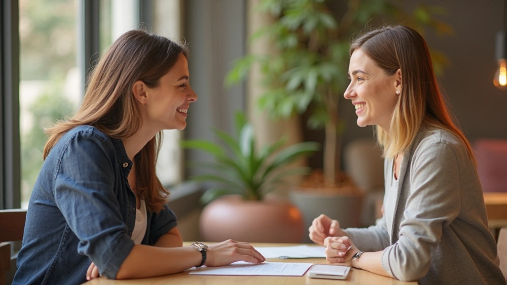 Conversa em inglês entre dois estudantes praticando habilidades de fala